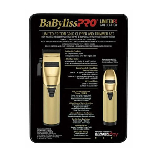Kit Clipper/Trimmer Babylisspro Gold Black