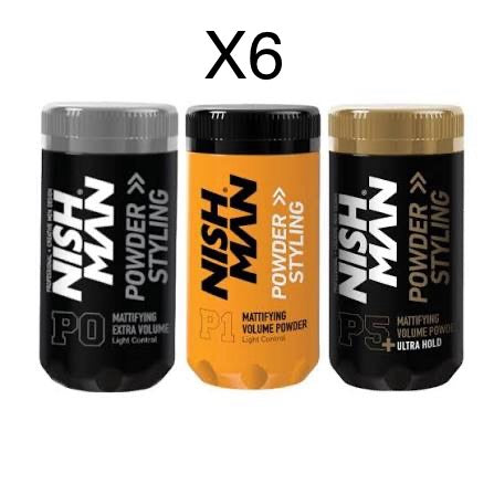 Polvos texturizador NISH MAN X6