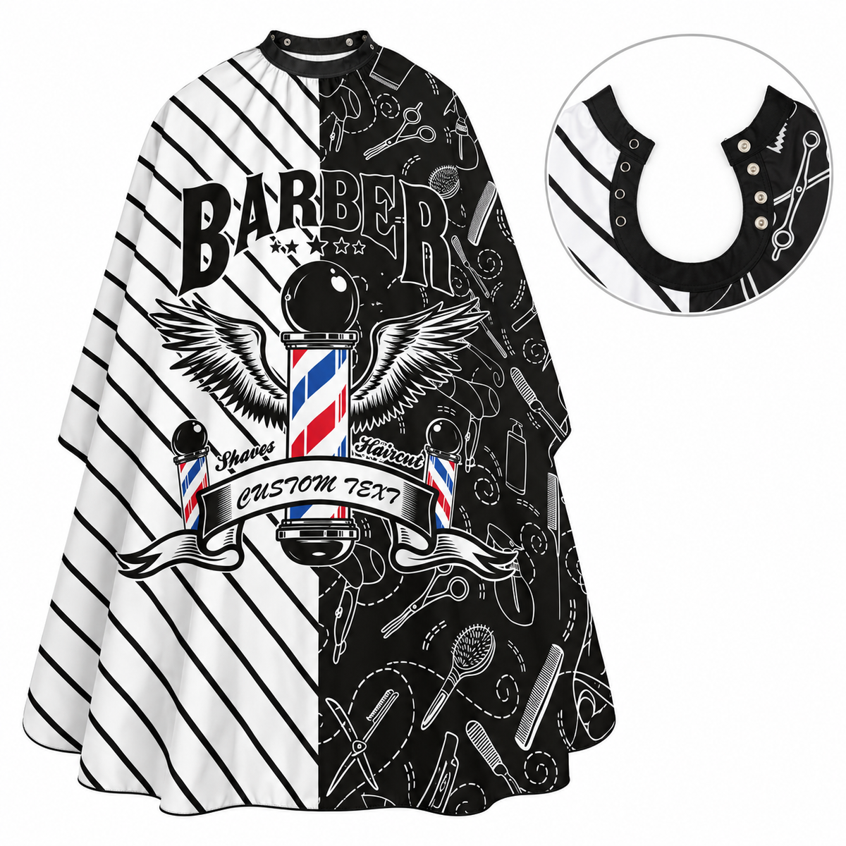 Capa cuello silicona barber
